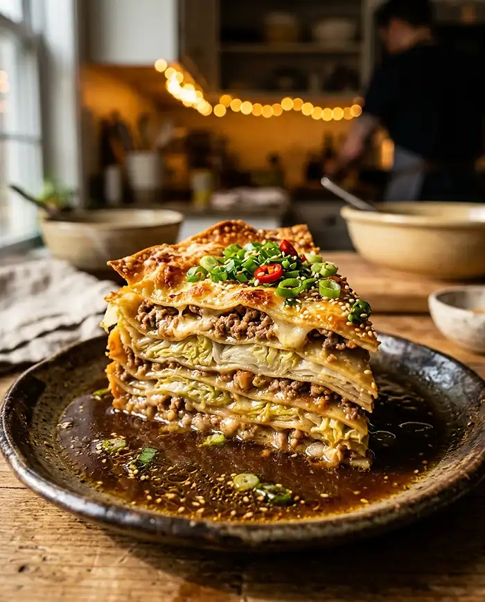 napa soup dumpling lasagna​ Recipe