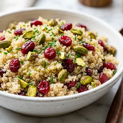 quinoa pistachio cranberry salad​