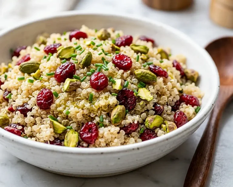 quinoa pistachio cranberry salad​