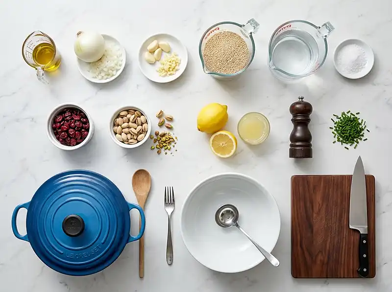 quinoa pistachio cranberry salad​ Ingredients