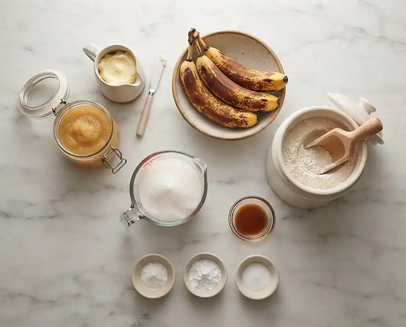 Simple Eggless Banana Bread Recipe 3 simple eggless banana bread Ingredients