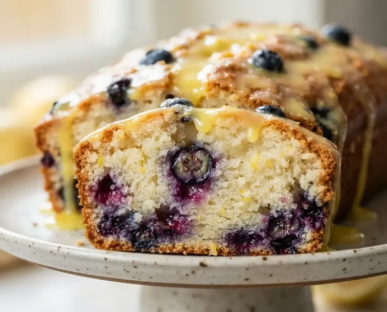 Greek Yogurt Lemon Blueberry Loaf