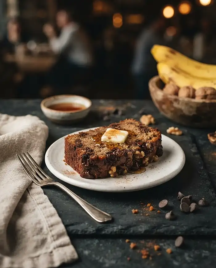 Healthy oat flour banana bread​