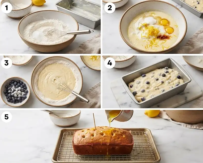 How to Make Greek Yogurt Lemon Blueberry Loaf