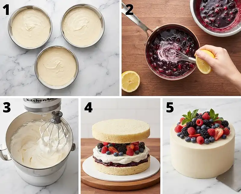 How to Make berry chantilly cake recipe