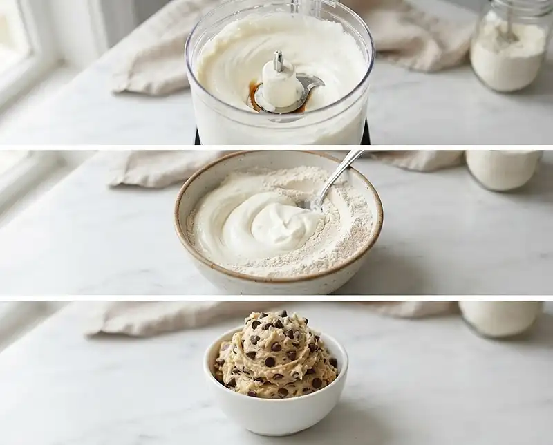 How to Make cottage cheese chocolate chip cookie dough recipe