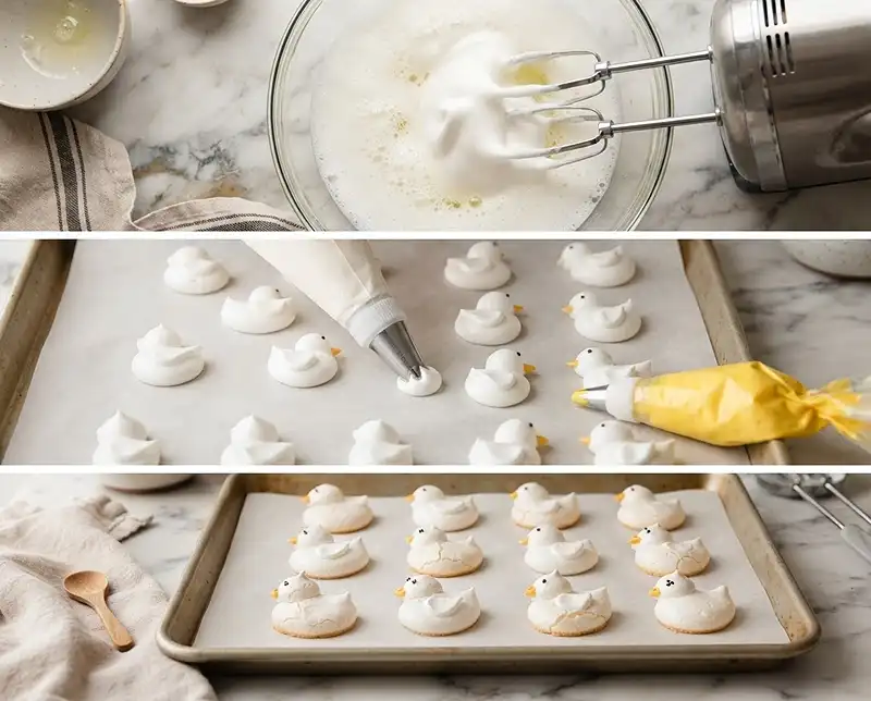 How to Make meringue ducks