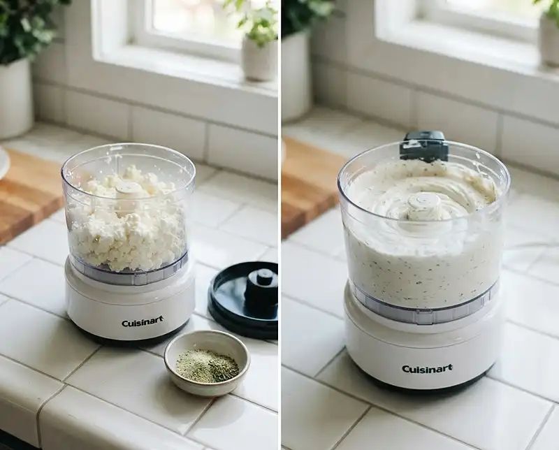 How to Make whipped cottage cheese ranch dip​