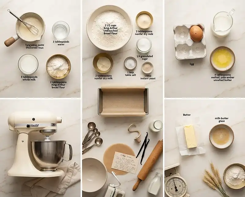 Japanese Milk Bread Ingredients