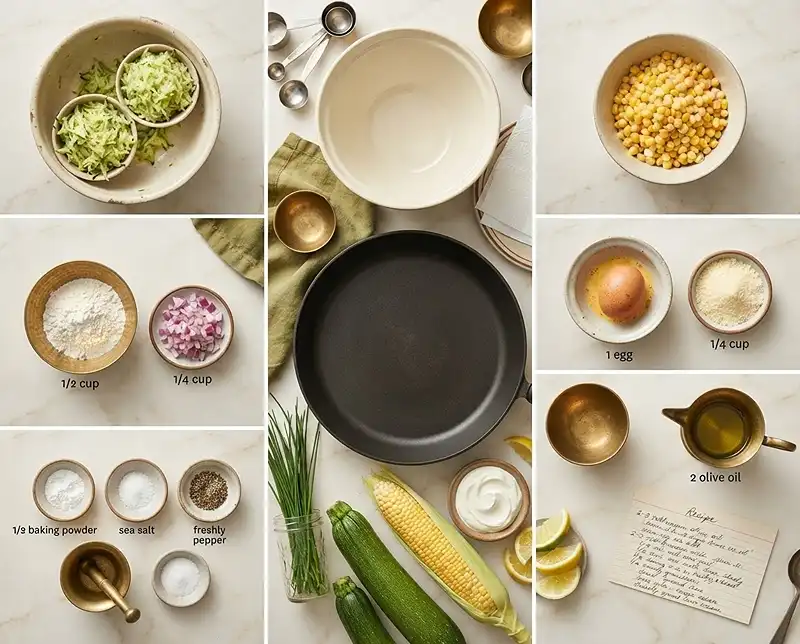 Zucchini Corn Fritters Ingredients