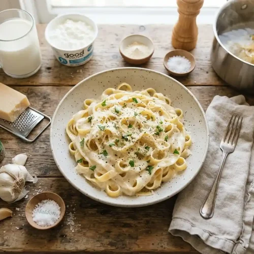 alfredo cottage cheese sauce