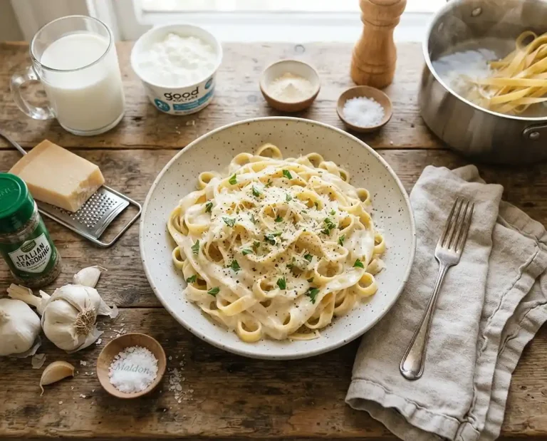 alfredo cottage cheese sauce