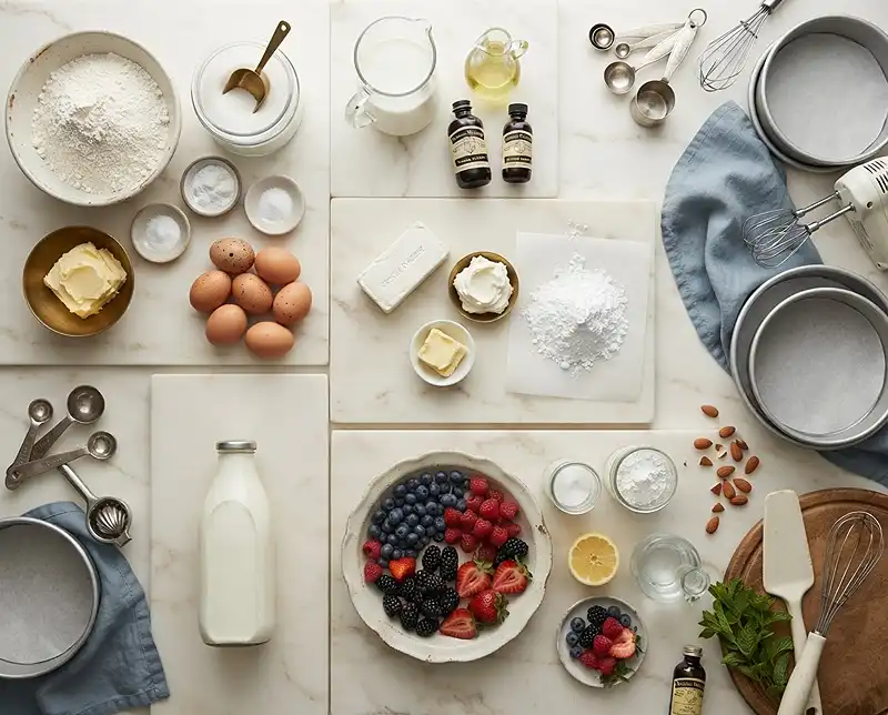berry chantilly cake recipe Ingredients