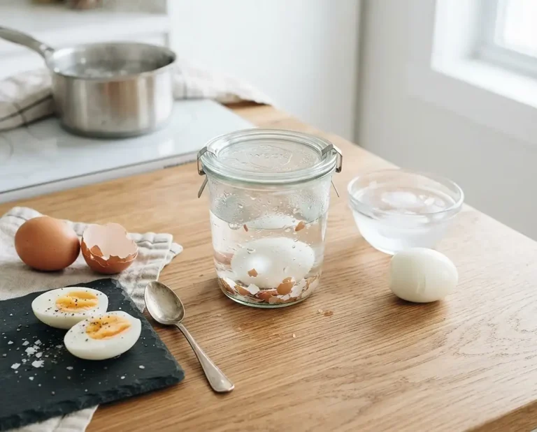 boiled egg peeling hack tiktok​
