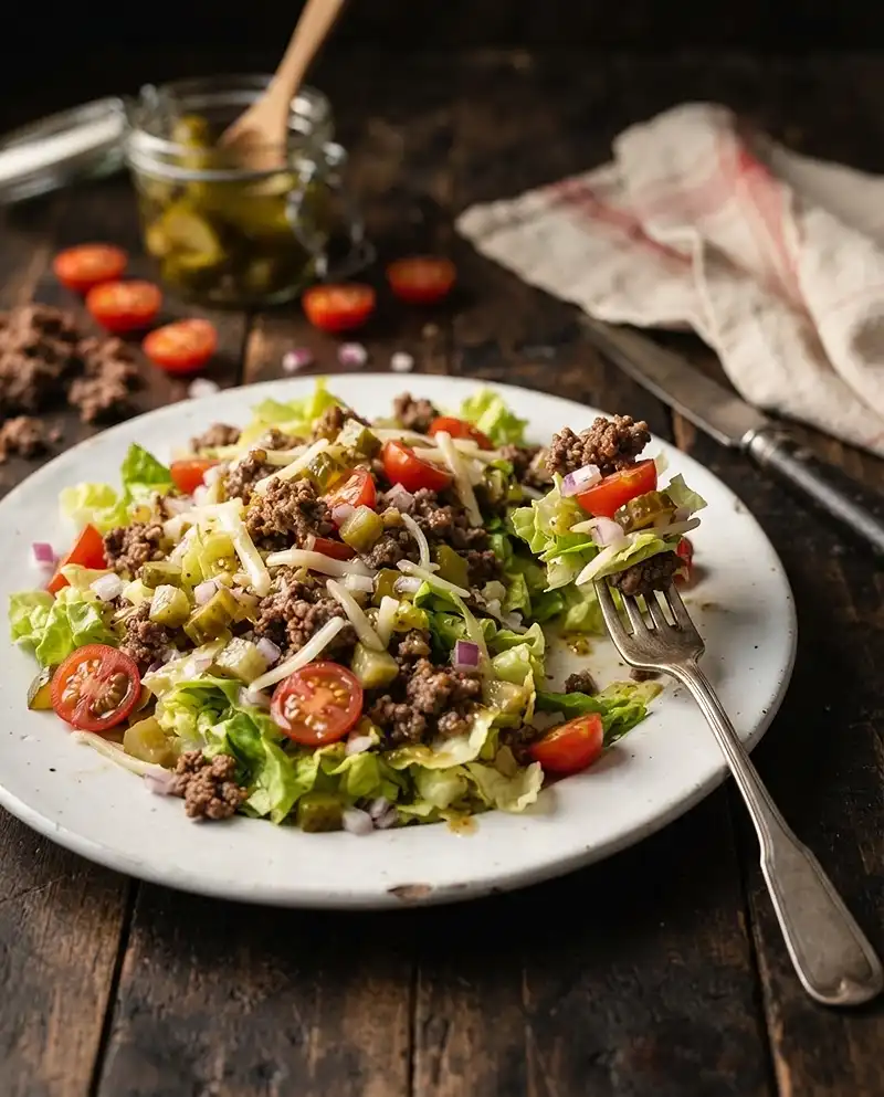 chopped cheeseburger salad​ Recipe