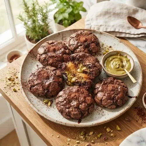 dubai chocolate flavor korean chewy cookie​