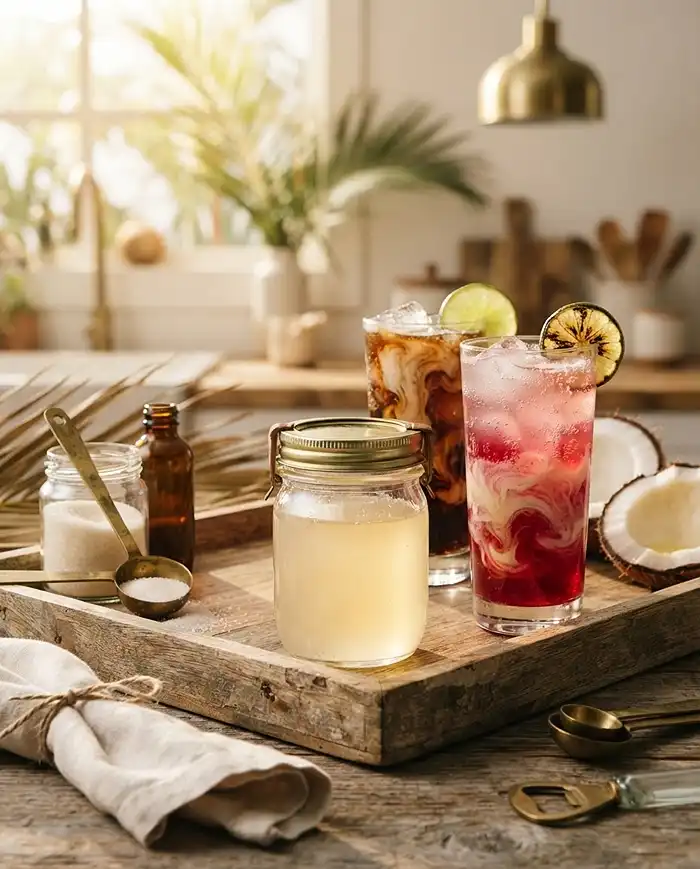homemade coconut syrup