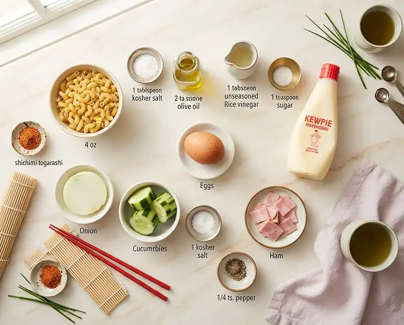 japanese potato macaroni salad Ingredients
