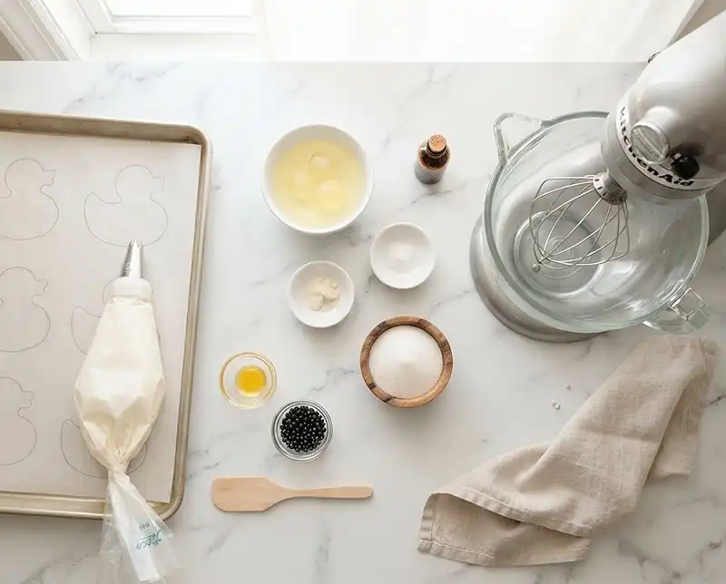 meringue ducks Ingredients