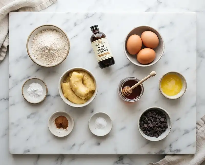 oat flour banana bread​ Ingredients