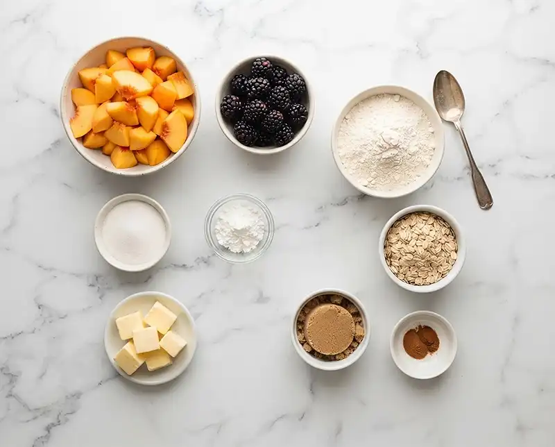 peach and blackberry crisp recipe​ Ingredients