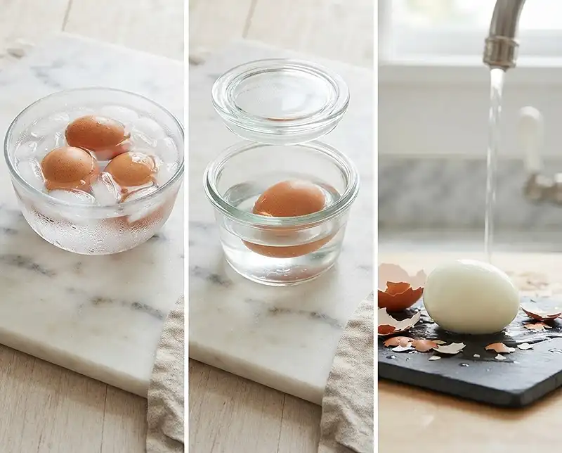 tiktok​ boiled egg peeling hack