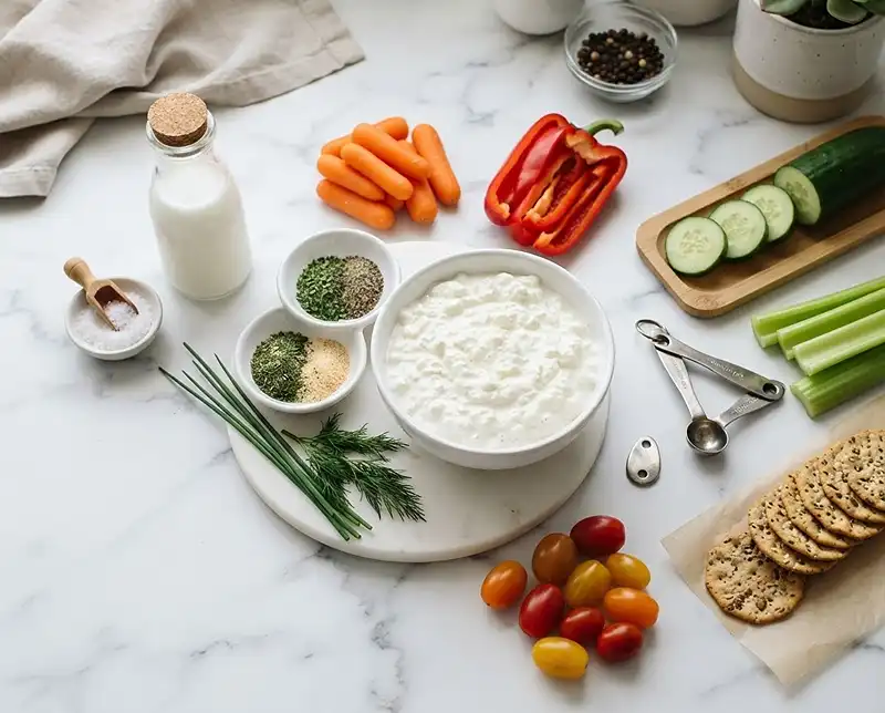 whipped cottage cheese ranch dip​ Ingredients