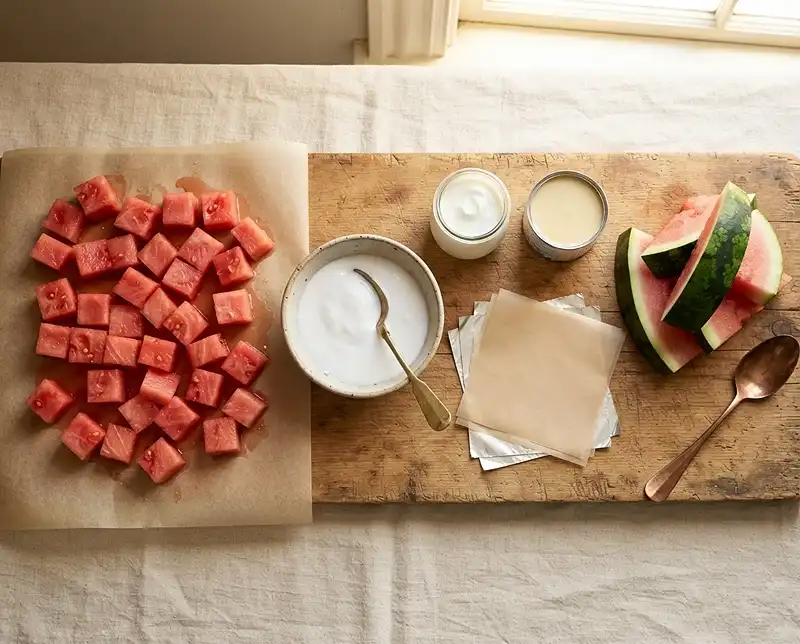 2 Ingredients for Watermelon Ice Cream