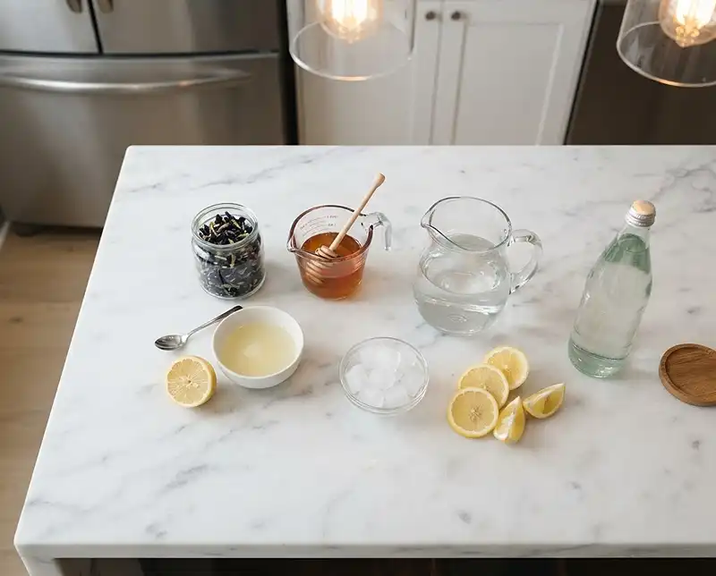 Butterfly Pea Flower Lemonade Ingredients