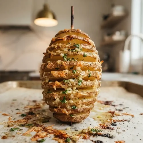 Crispy Parmesan Accordion Potatoes