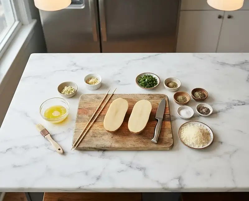 Crispy Parmesan Accordion Potatoes Ingredients