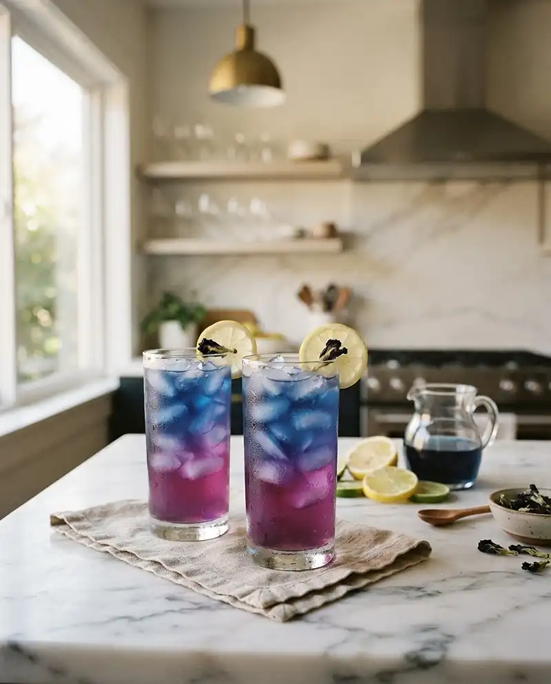 Easy Butterfly Pea Flower Lemonade