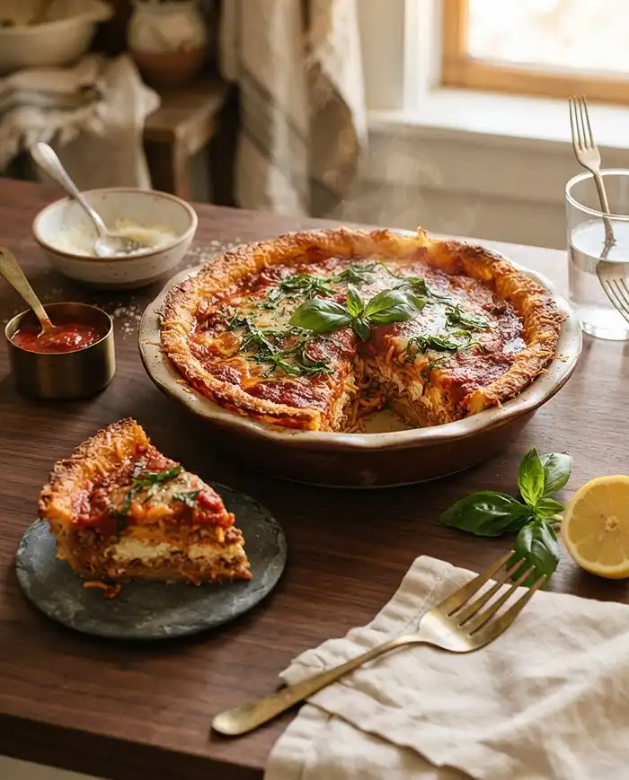 Easy spaghetti pie​