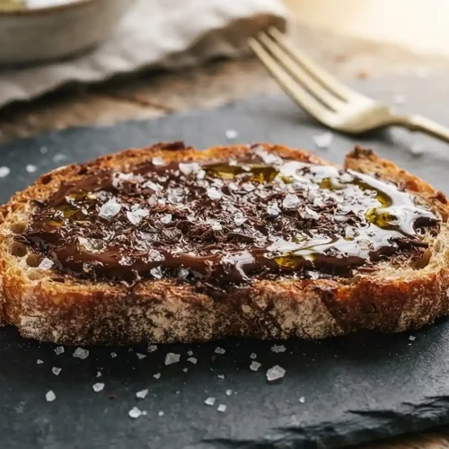 Grated Chocolate Toast with Sea Salt