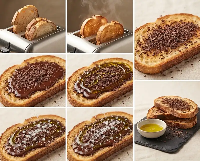 How to Make Grated Chocolate Toast with Sea Salt