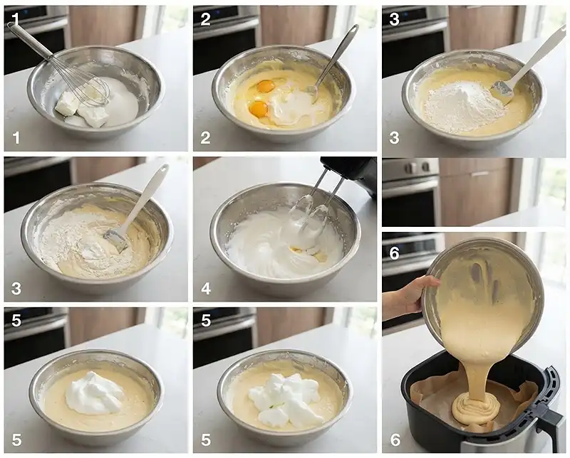How to Make air fryer souffle cheesecake