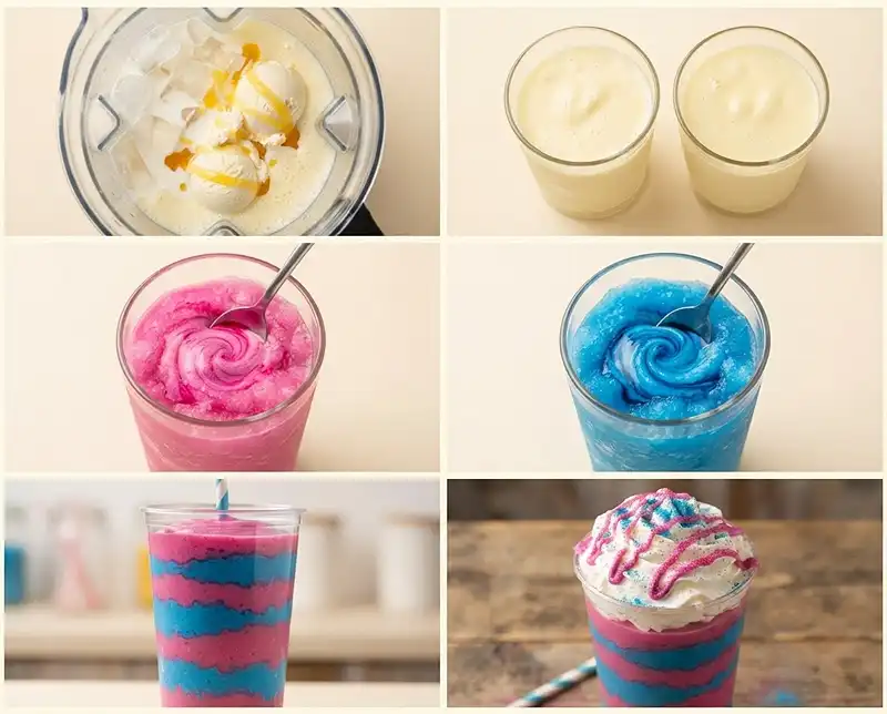How to Make starbucks unicorn frappuccino​