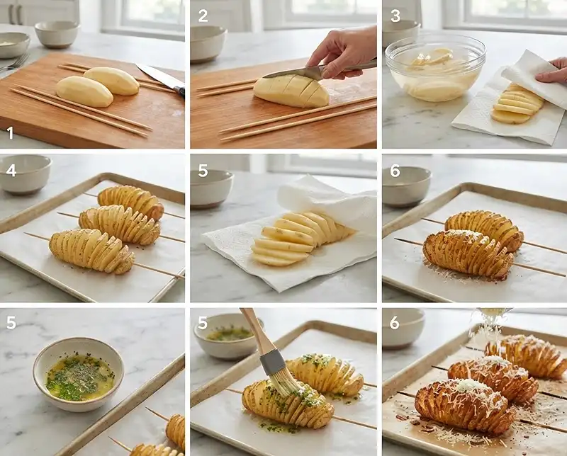How to make Crispy Parmesan Accordion Potatoes