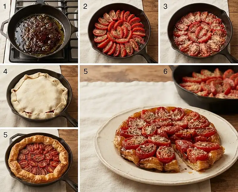 How to make Tomato Tarte Tatin Step by step