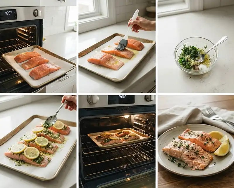 How to make this easy lemon herb salmon recipe​