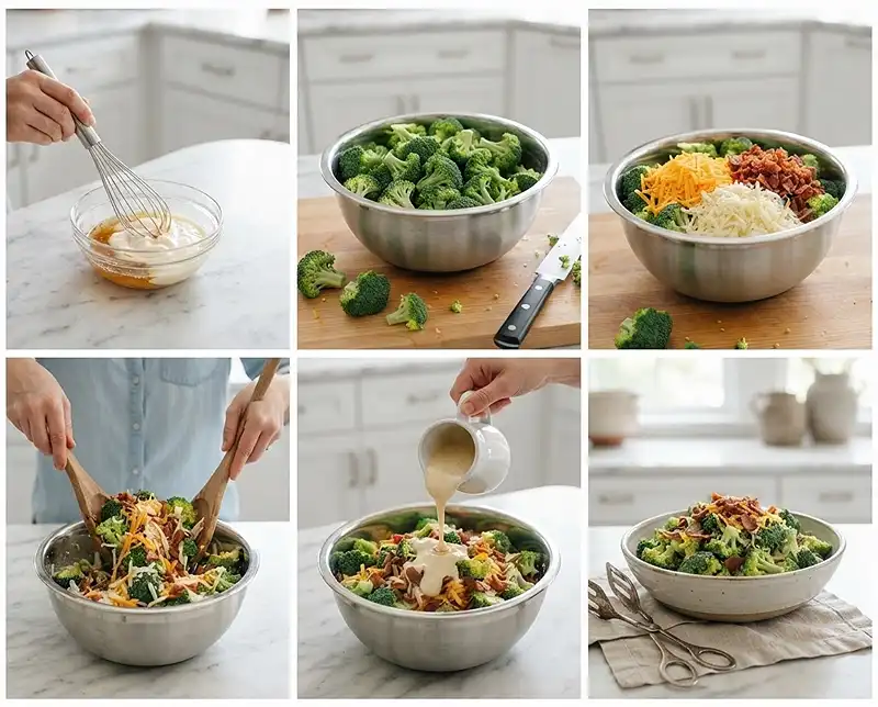 Making broccoli salad from chicken salad chick recipe​