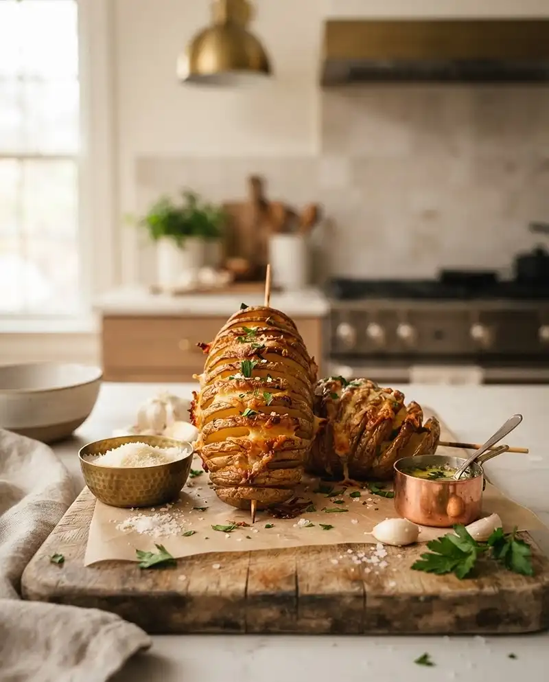 Parmesan Accordion Potatoes