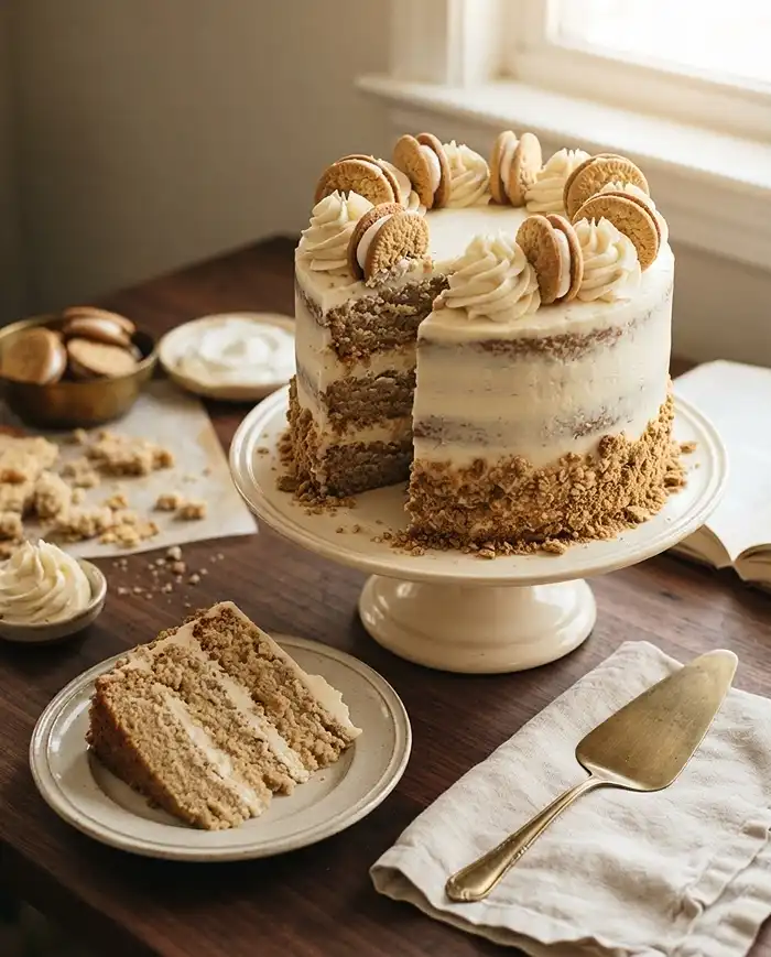 Perfect oatmeal creme pie cake