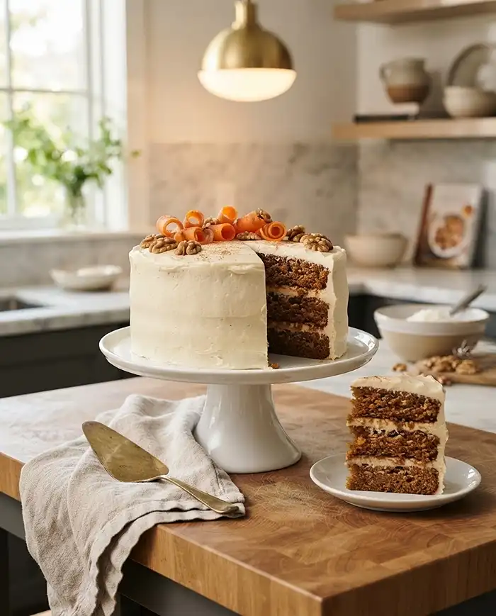 brown butter cream cheese frosting carrot cake​