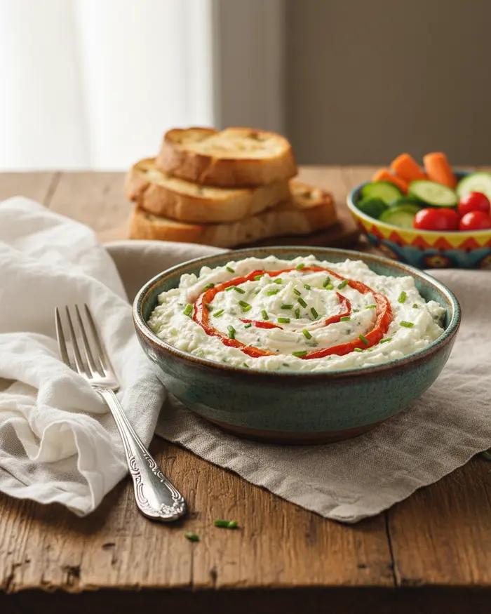 Cottage Cheese Dips & Spreads serving suggestion