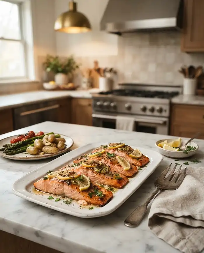 easy lemon herb salmon recipe​
