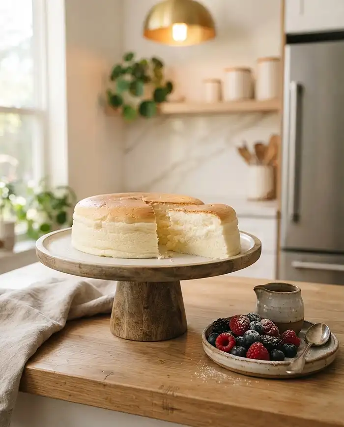 fluffy air fryer cheesecake
