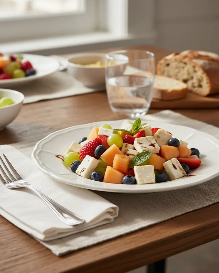Fresh Fruit & Cheese Salads serving suggestion