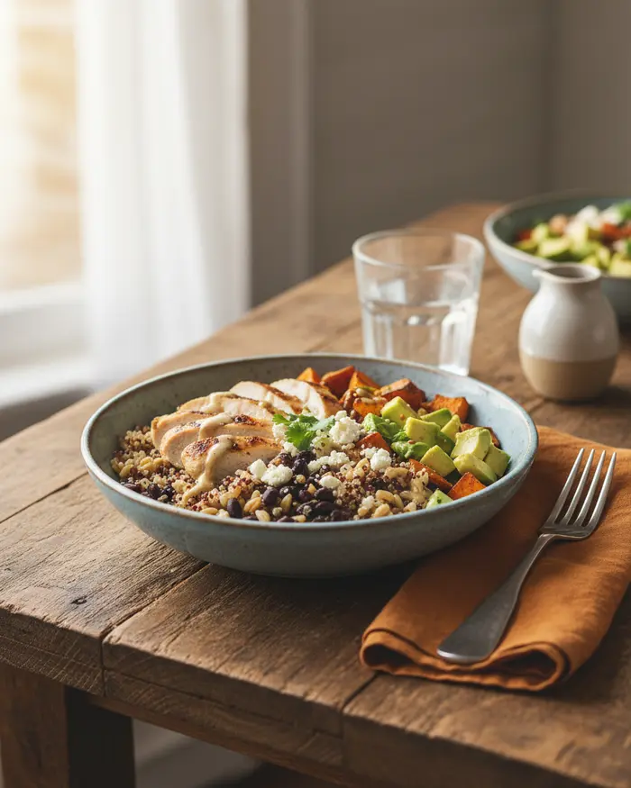 Grain & Protein Bowls serving suggestion