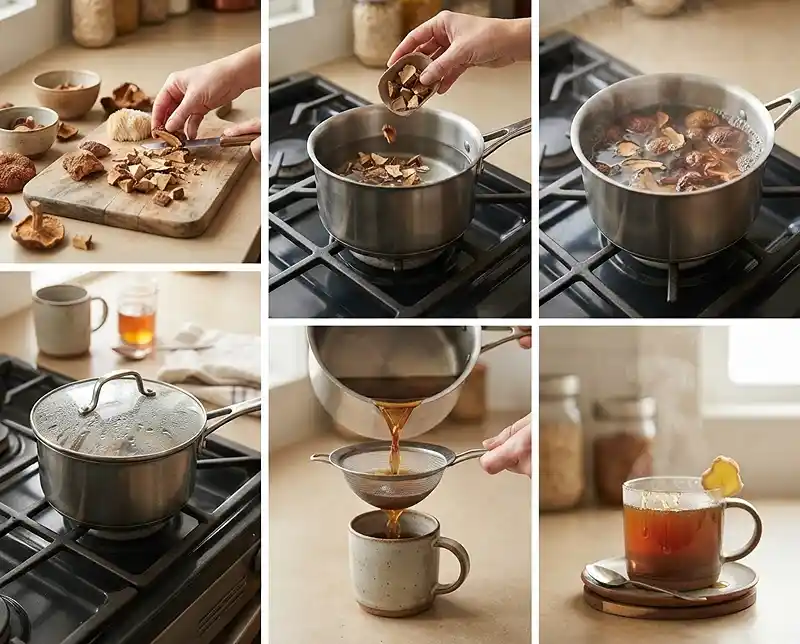 how to make mushroom tea